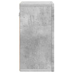 Armadio pensile con lo scaffale Grigio cemento 60 x 20 x 40 cm