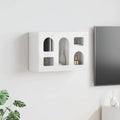Armadio pensile Bianco Lucido 60 x 20 x 40 cm Legno multistrato