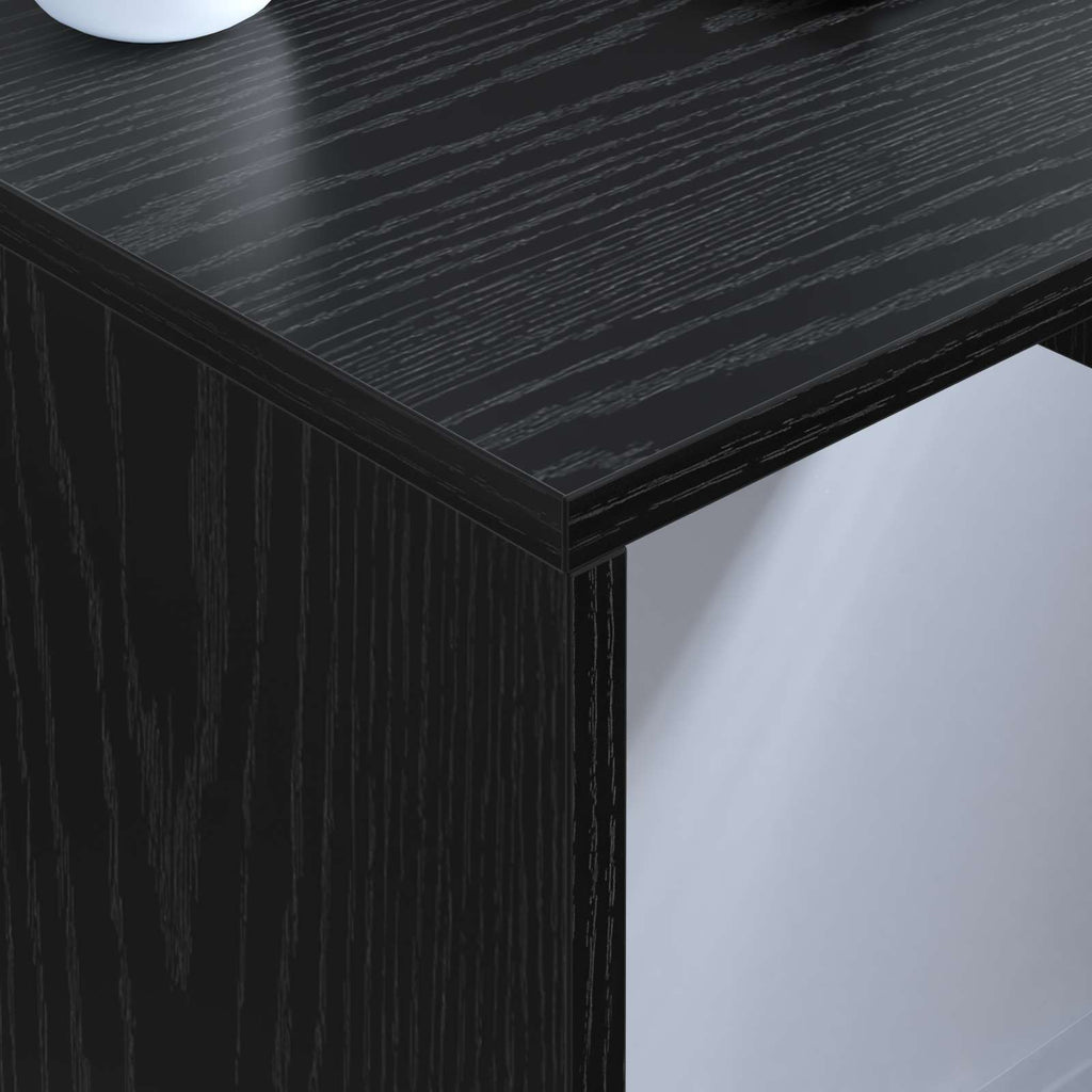Scrivania a parete Rovere Nero 60 x 45 x 30 cm