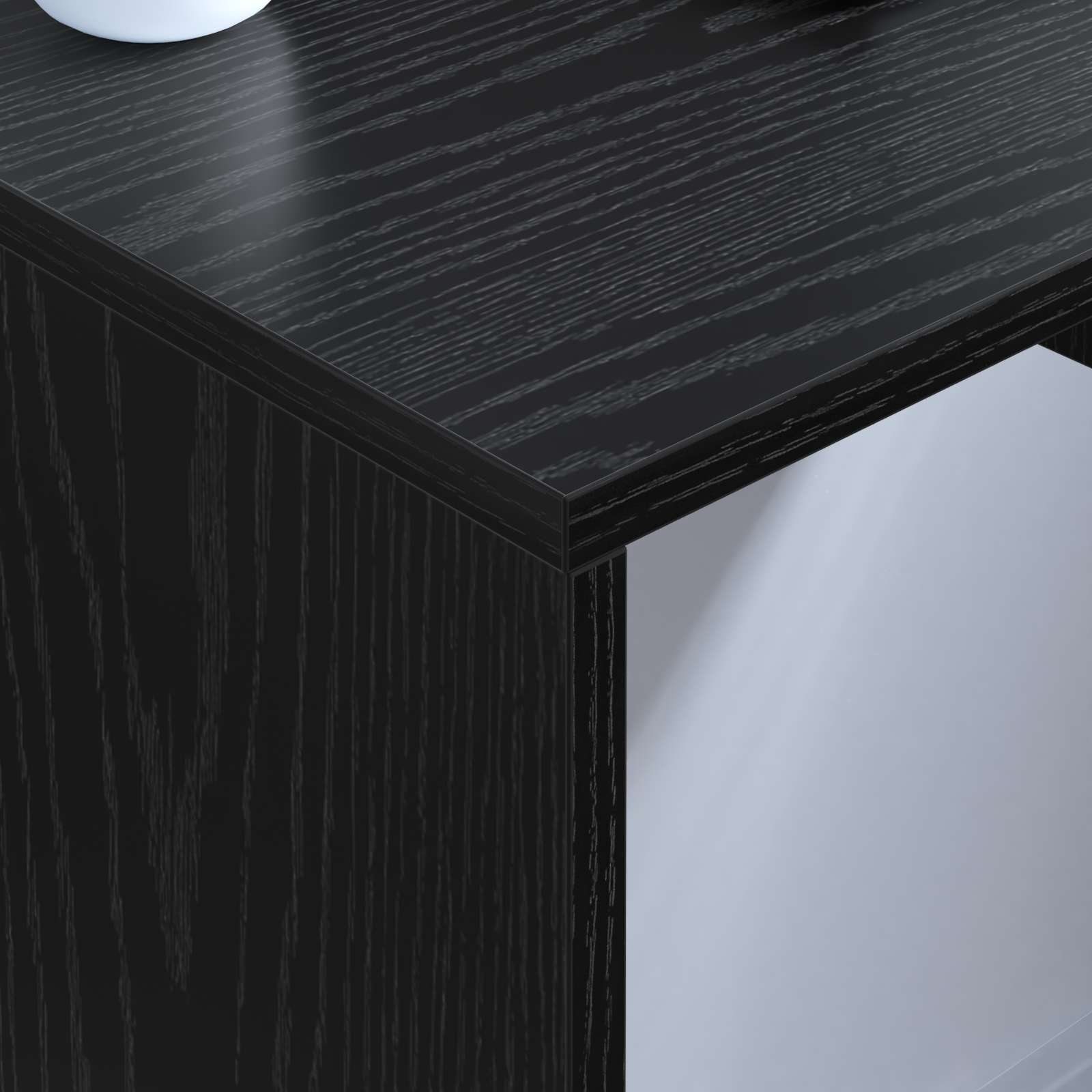Scrivania a parete Rovere Nero 60 x 45 x 30 cm