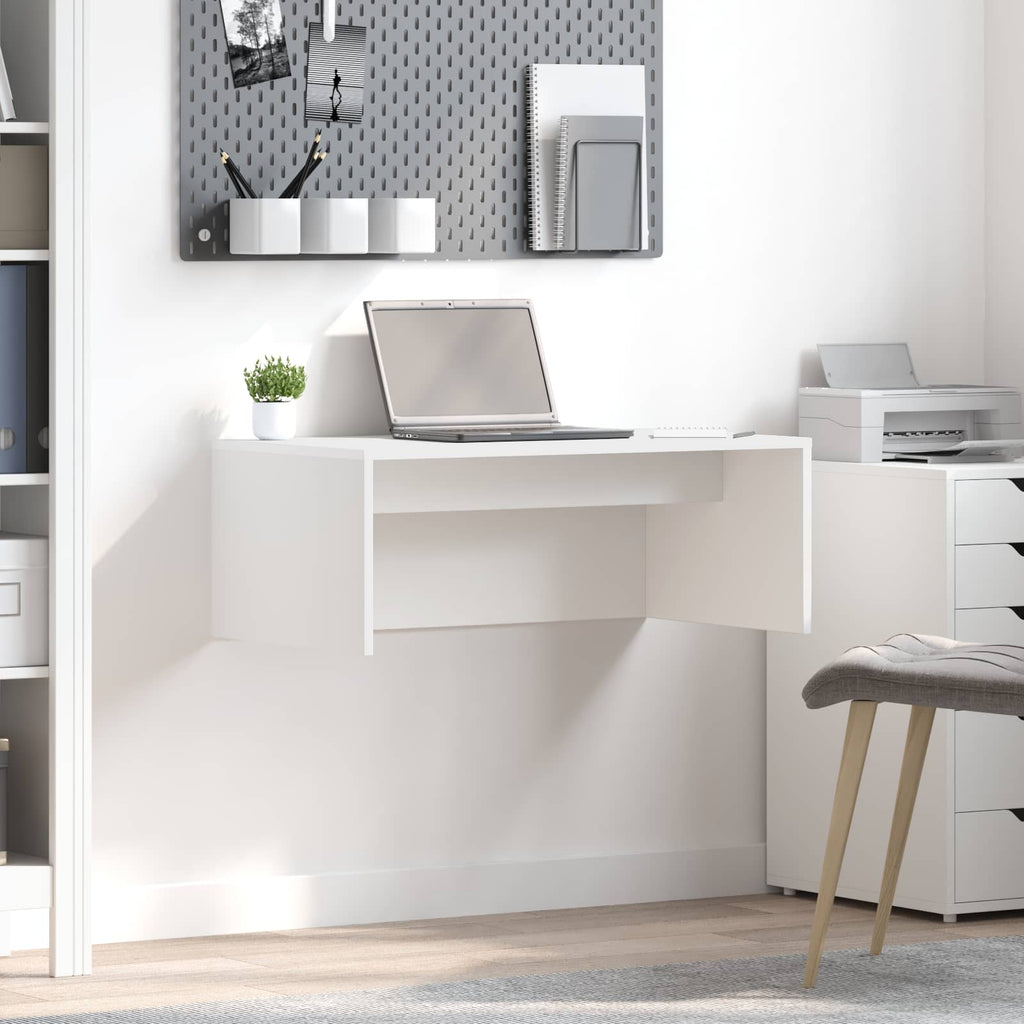 Scrivania a parete Bianco 80 x 45 x 30 cm Legno multistrato