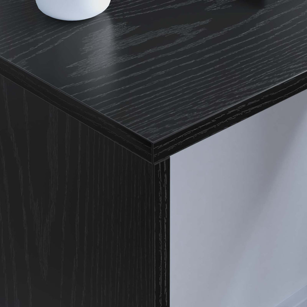 Scrivania a parete Rovere Nero 80 x 45 x 30 cm