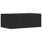 Scrivania a parete Rovere Nero 80 x 45 x 30 cm
