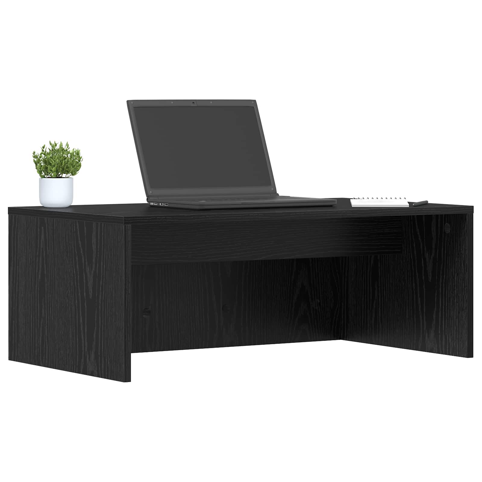 Scrivania a parete Rovere Nero 80 x 45 x 30 cm