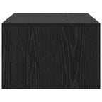 Scrivania a parete Rovere Nero 80 x 45 x 30 cm