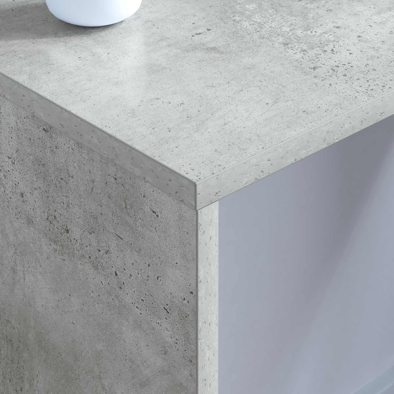 Scrivania a parete Grigio cemento 80 x 45 x 30 cm