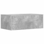Scrivania a parete Grigio cemento 80 x 45 x 30 cm