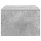Scrivania a parete Grigio cemento 80 x 45 x 30 cm