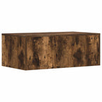 Scrivania a parete Rovere fumé 80 x 45 x 30 cm