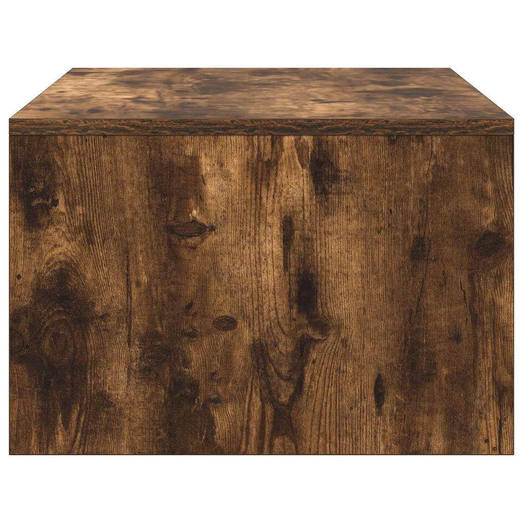 Scrivania a parete Rovere fumé 80 x 45 x 30 cm