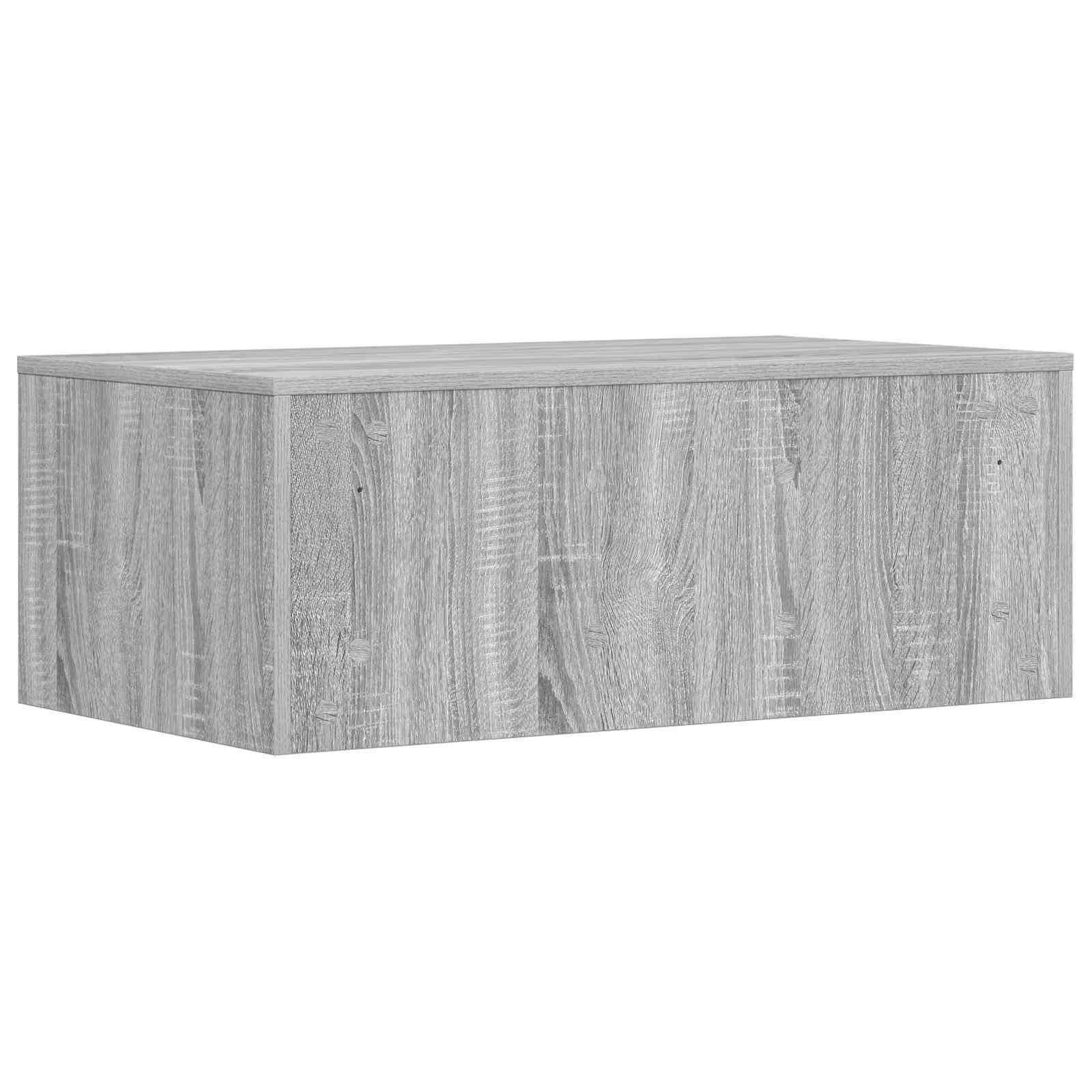 Scrivania a parete Grigio Sonoma 80 x 45 x 30 cm