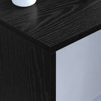Scrivania a parete Rovere Nero 100 x 45 x 30 cm
