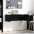 Scrivania a parete Rovere Nero 100 x 45 x 30 cm