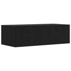 Scrivania a parete Rovere Nero 100 x 45 x 30 cm