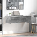 Scrivania a parete Grigio cemento 100 x 45 x 30 cm