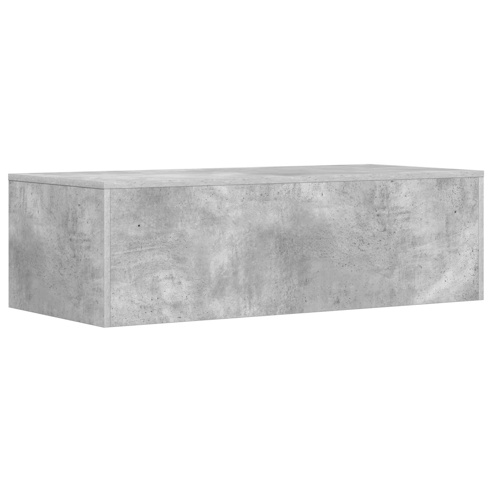 Scrivania a parete Grigio cemento 100 x 45 x 30 cm