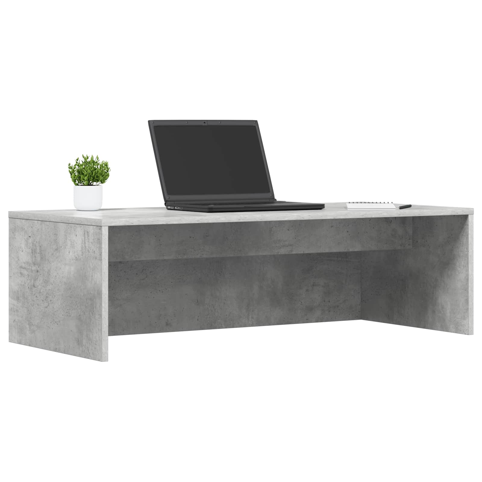 Scrivania a parete Grigio cemento 100 x 45 x 30 cm