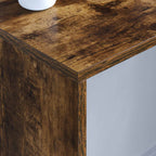 Scrivania a parete Rovere fumé 100 x 45 x 30 cm