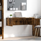 Scrivania a parete Rovere fumé 100 x 45 x 30 cm