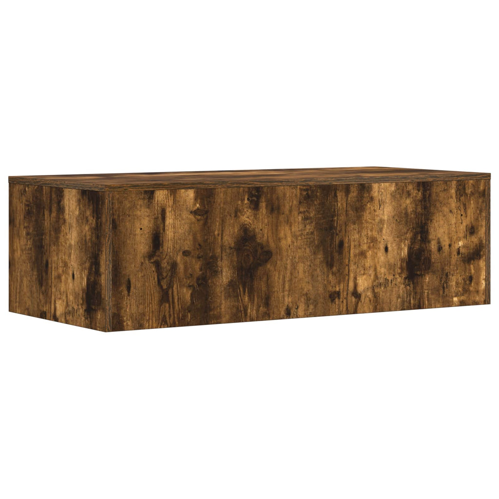 Scrivania a parete Rovere fumé 100 x 45 x 30 cm