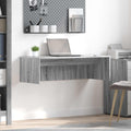 Scrivania a parete Grigio Sonoma 100 x 45 x 30 cm