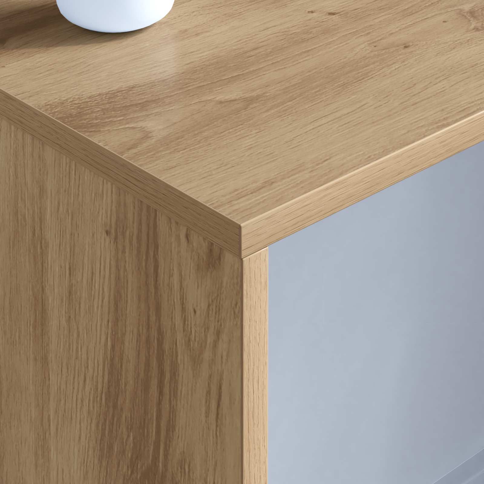 Scrivania a parete Rovere artigianale 100 x 45 x 30 cm