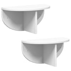 Scaffale da parete 2 pcs Bianco 38 x 19 x 19 cm