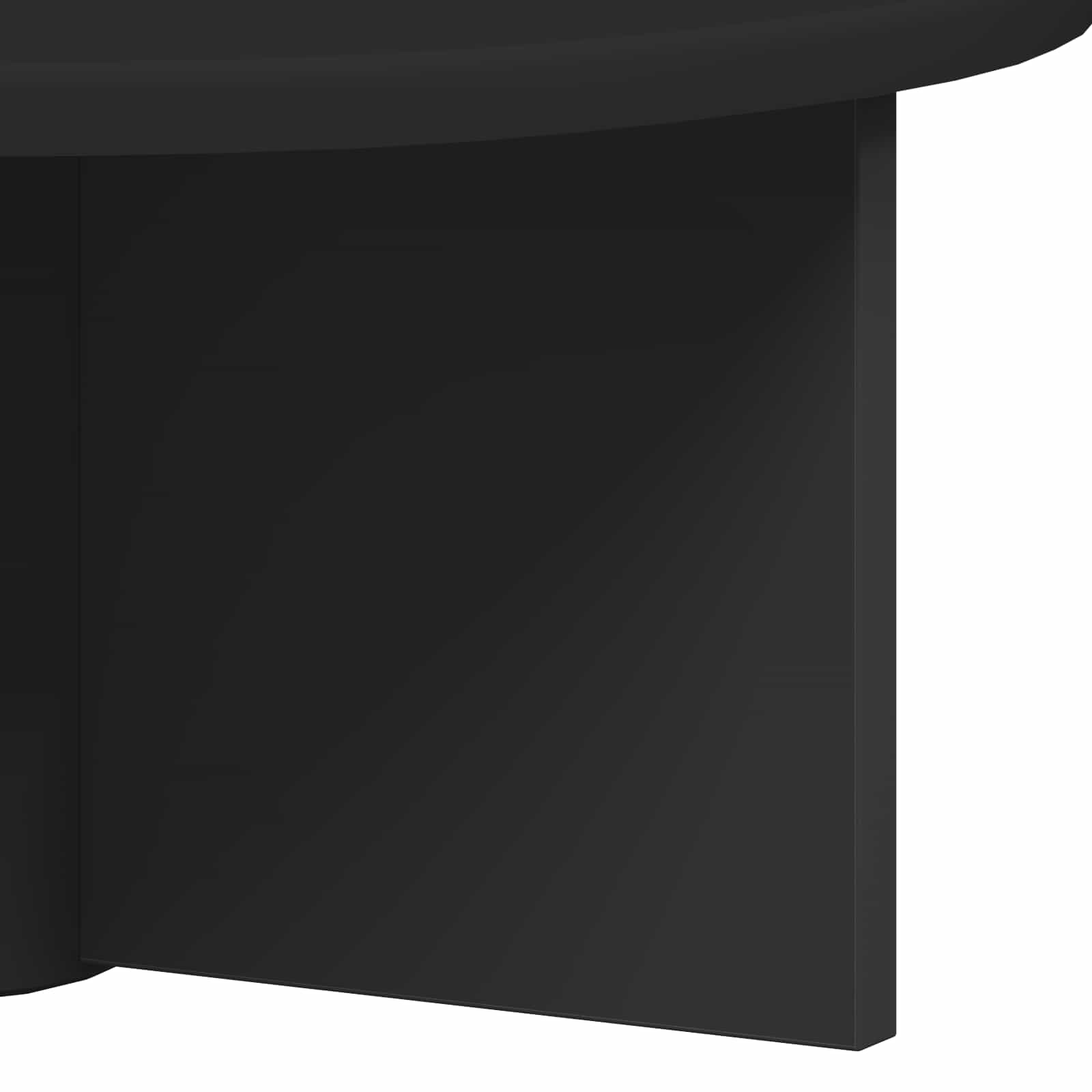 Scaffale da parete 2 pcs Nero 38 x 19 x 19 cm Legno multistrato