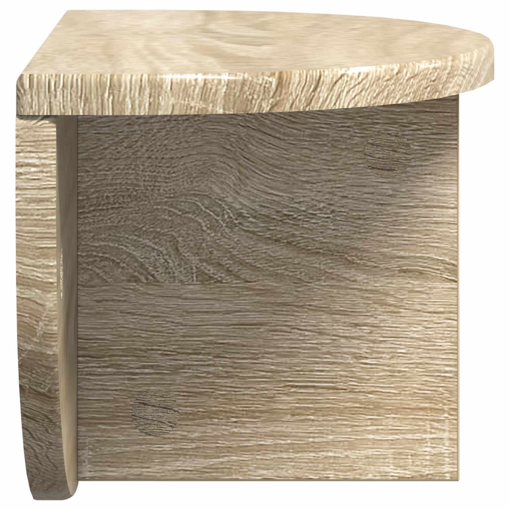 Scaffale da parete 2 pcs Rovere Sonoma 38 x 19 x 19 cm