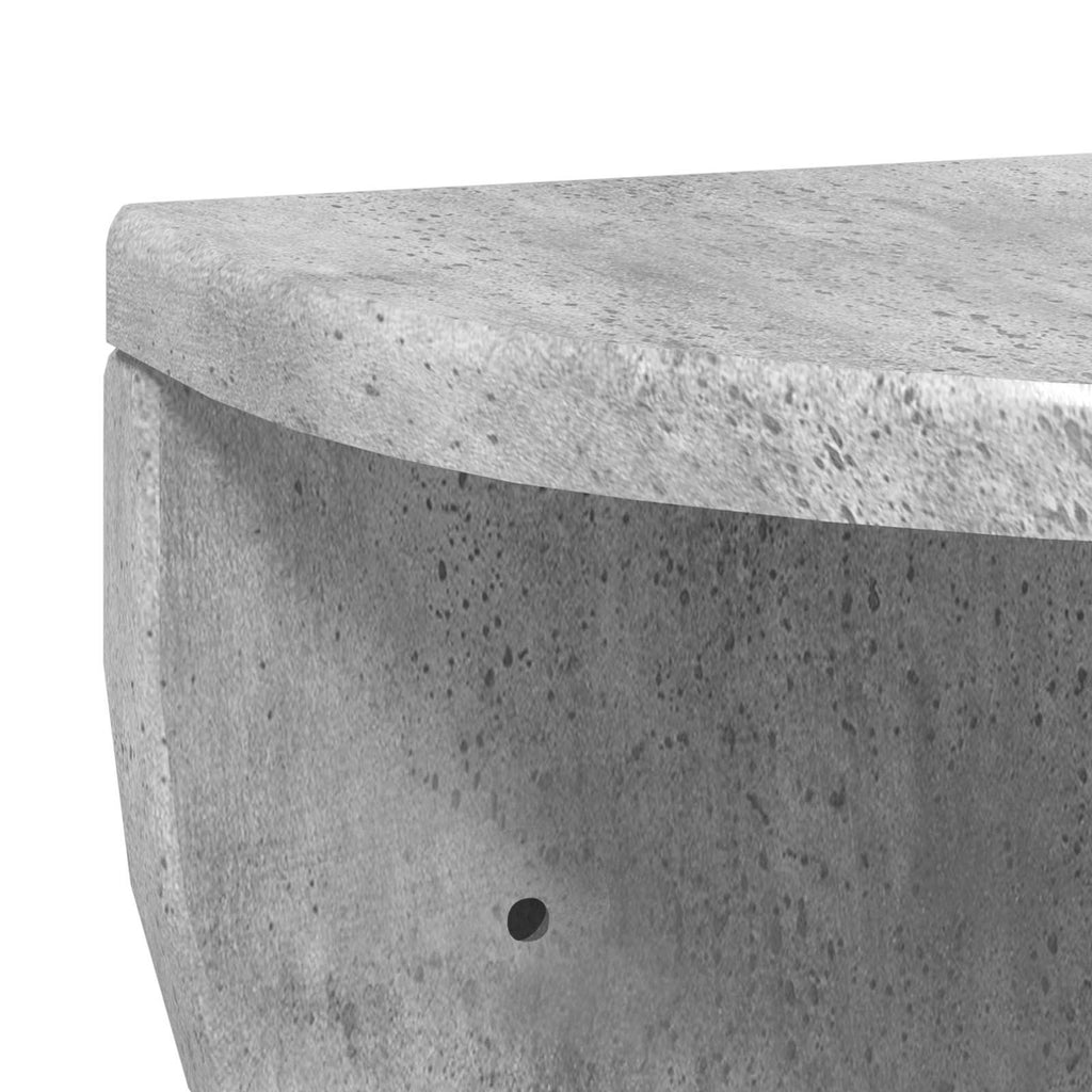 Scaffale da parete Grigio cemento 38 x 19 x 19 cm