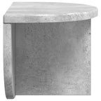 Scaffale da parete Grigio cemento 38 x 19 x 19 cm