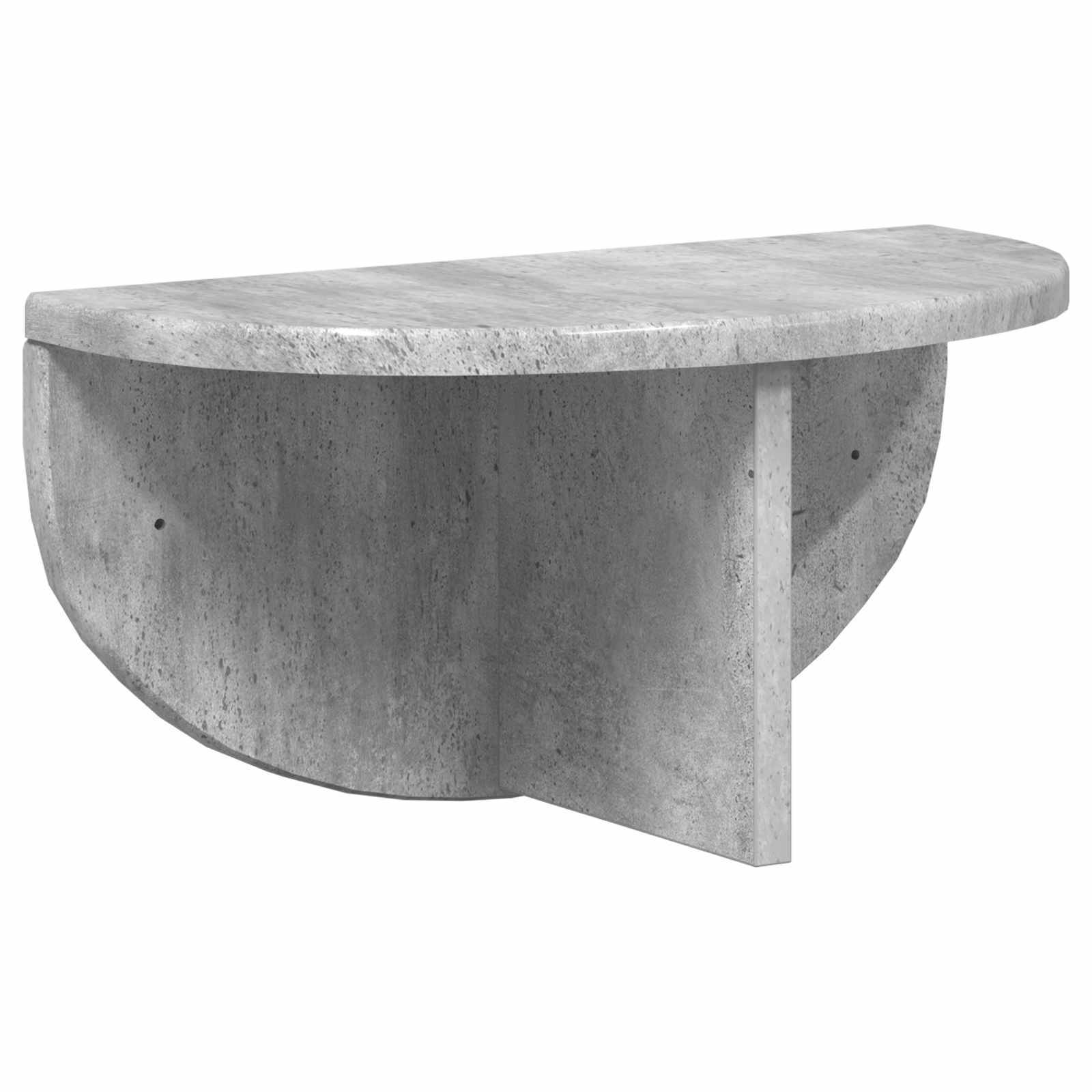 Scaffale da parete 2 pcs Grigio cemento 38 x 19 x 19 cm