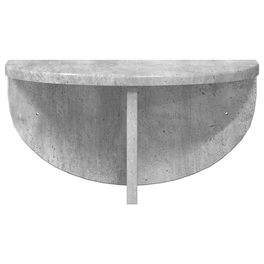 Scaffale da parete 2 pcs Grigio cemento 38 x 19 x 19 cm