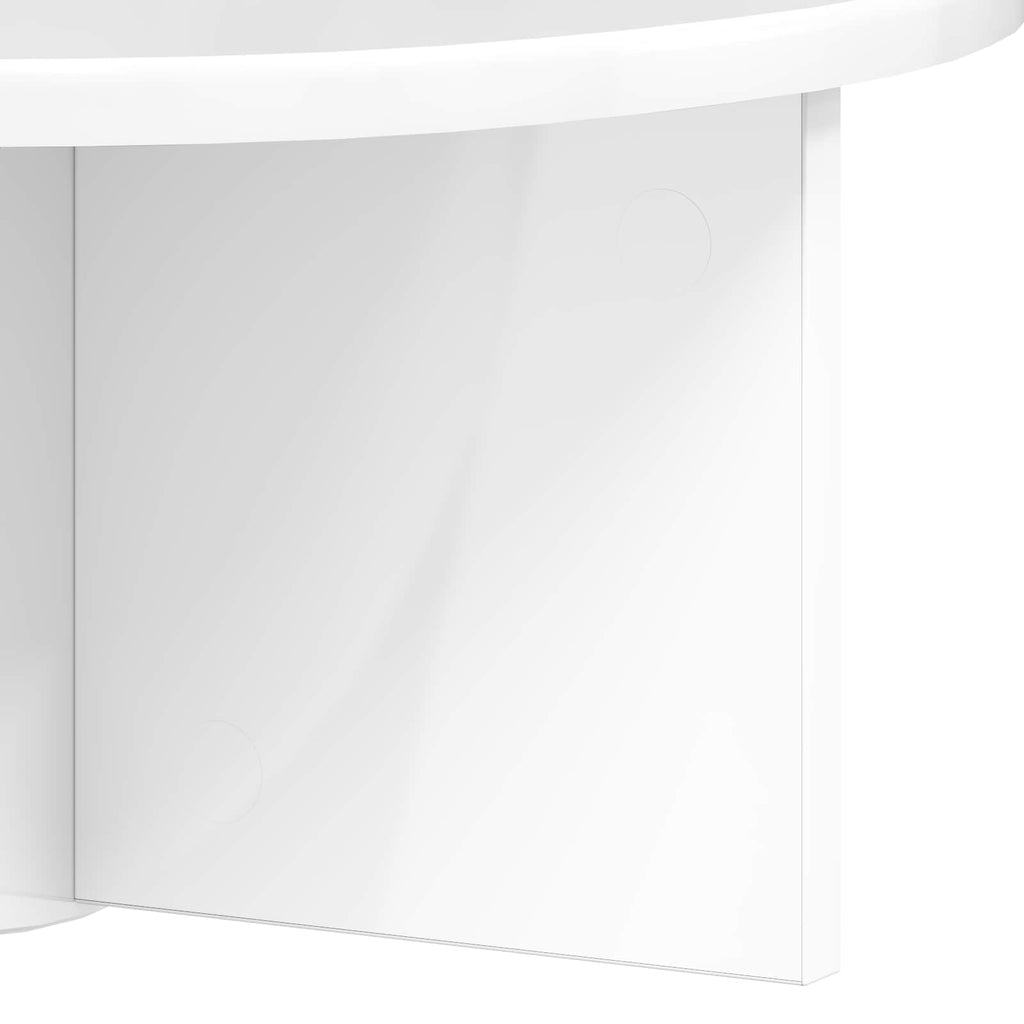Scaffale da parete Bianco Lucido 38 x 19 x 19 cm