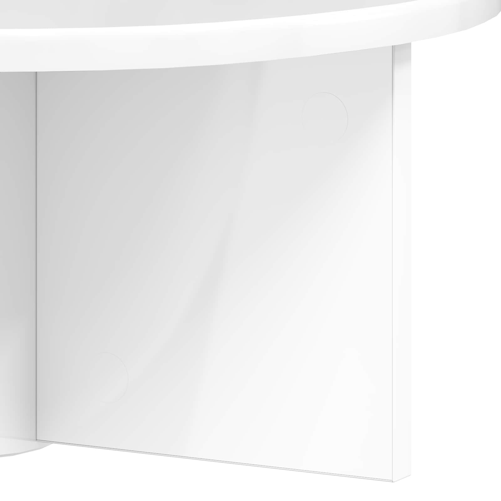 Scaffale da parete Bianco Lucido 38 x 19 x 19 cm