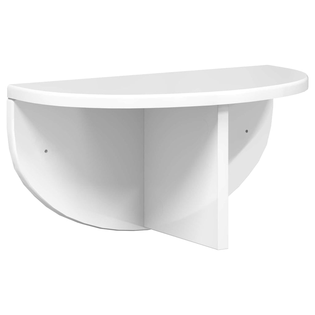 Scaffale da parete Bianco Lucido 38 x 19 x 19 cm