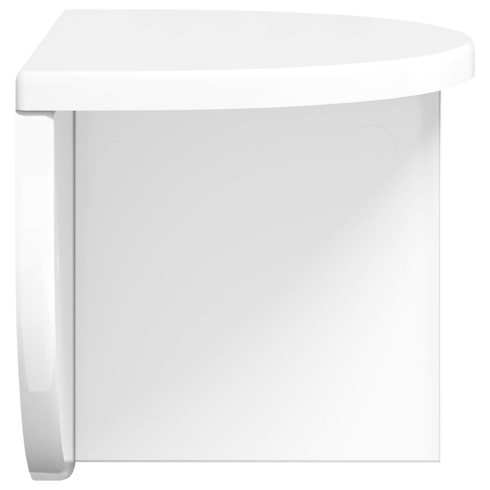 Scaffale da parete Bianco Lucido 38 x 19 x 19 cm