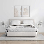 Scaffale da parete 2 pcs Bianco Lucido 38 x 19 x 19 cm