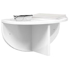 Scaffale da parete 2 pcs Bianco Lucido 38 x 19 x 19 cm