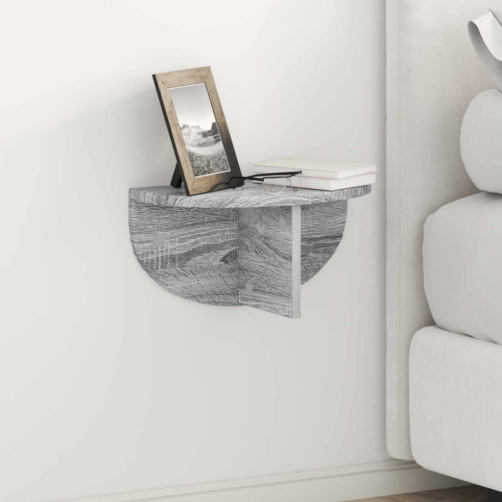 Scaffale da parete 2 pcs Grigio Sonoma 38 x 19 x 19 cm