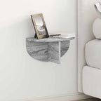 Scaffale da parete 2 pcs Grigio Sonoma 38 x 19 x 19 cm