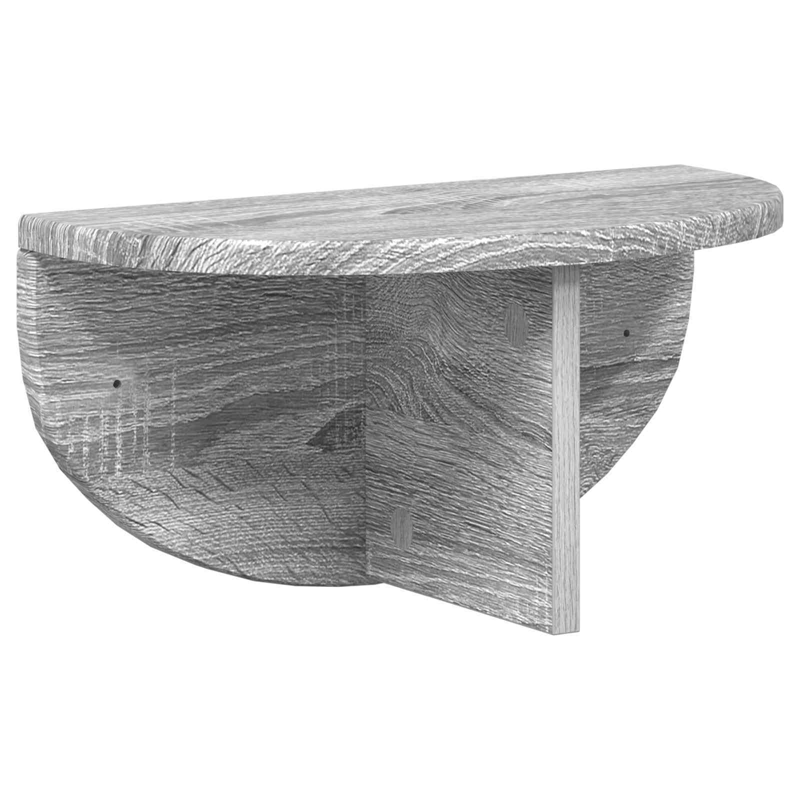 Scaffale da parete 2 pcs Grigio Sonoma 38 x 19 x 19 cm