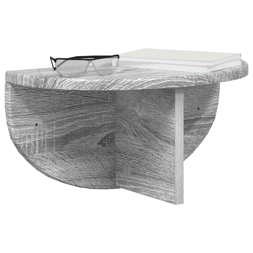 Scaffale da parete 2 pcs Grigio Sonoma 38 x 19 x 19 cm