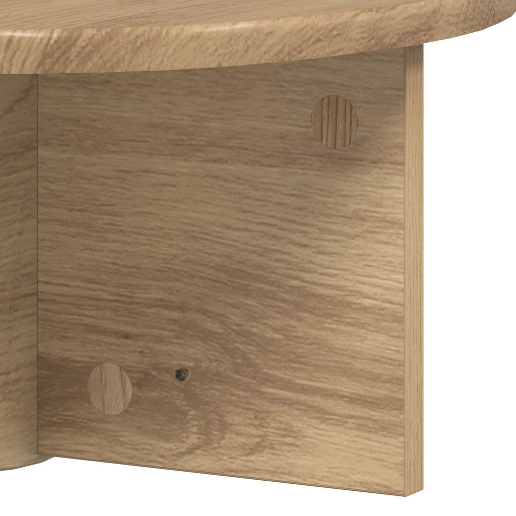 Scaffale da parete 2 pcs Rovere artigianale 38 x 19 x 19 cm