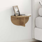 Scaffale da parete 2 pcs Rovere artigianale 38 x 19 x 19 cm