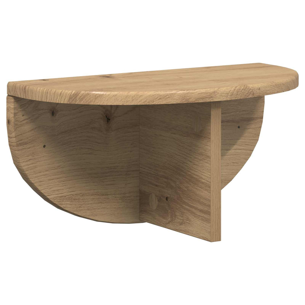 Scaffale da parete 2 pcs Rovere artigianale 38 x 19 x 19 cm
