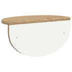 Scaffale da parete 2 pcs Rovere artigianale 38 x 19 x 19 cm