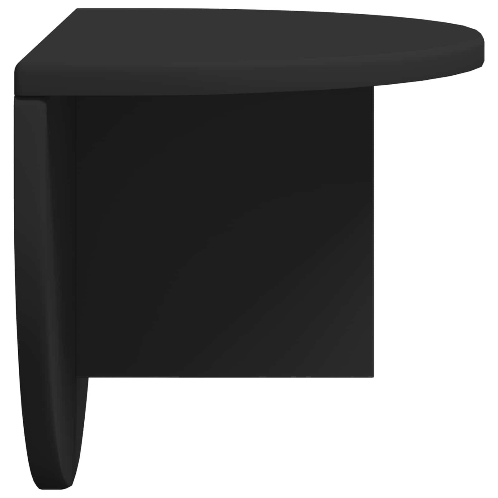 Scaffale da parete Nero 48 x 24 x 24 cm Legno multistrato