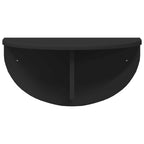 Scaffale da parete 2 pcs Nero 48 x 24 x 24 cm Legno multistrato