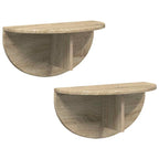 Scaffale da parete 2 pcs Rovere Sonoma 48 x 24 x 24 cm